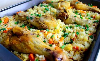 рецепт курицы с рисом в духовке