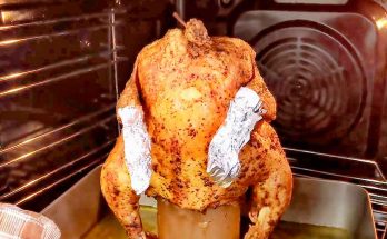 Курица на банке в духовке