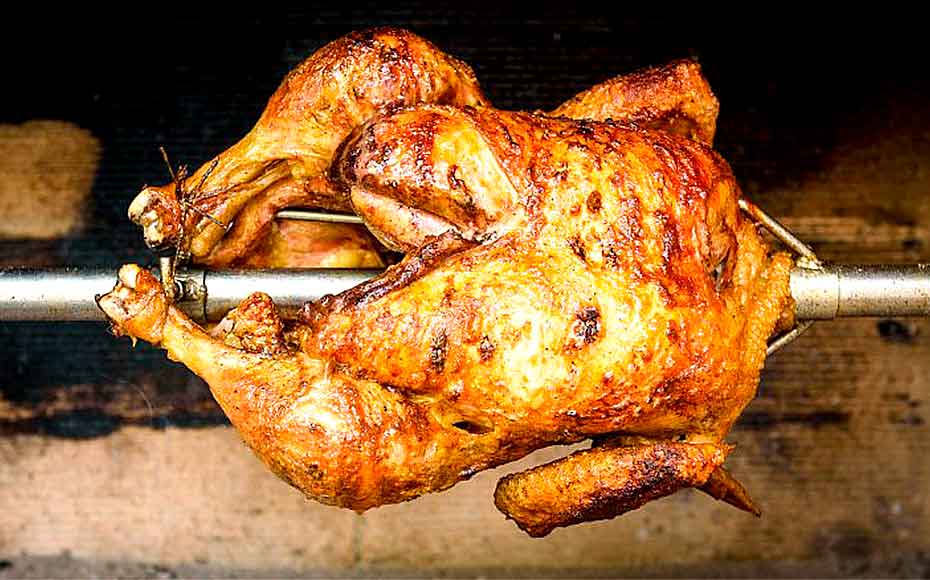 Как приготовить курицу гриль на вертеле в духовке