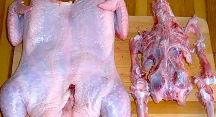 Как разделать курицу для блюда, фаршированная курица