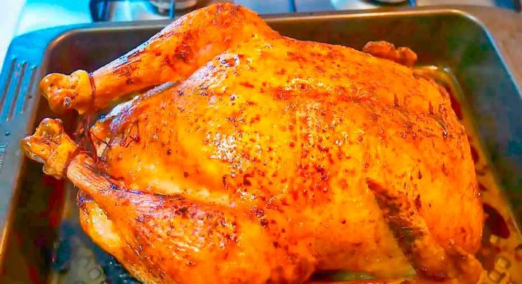 Фаршированная курица целиком в духовке - вкуснейшее праздничное блюдо!