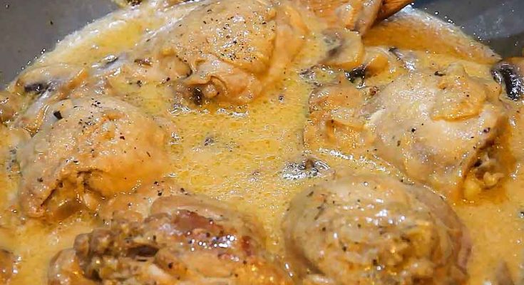 Курица с грибами в сливках рецепт – Русская кухня: Основные блюда. «Еда»