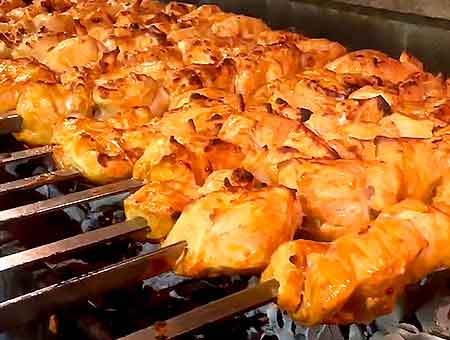 Шашлык из курицы на мангале вкусные рецепты маринада с луком