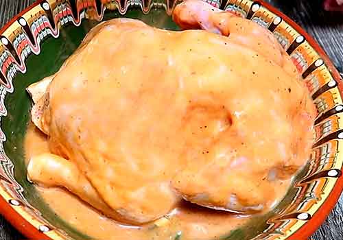 Курица в медово горчичном соусе в духовке