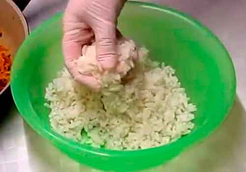 отварной рис бамати 