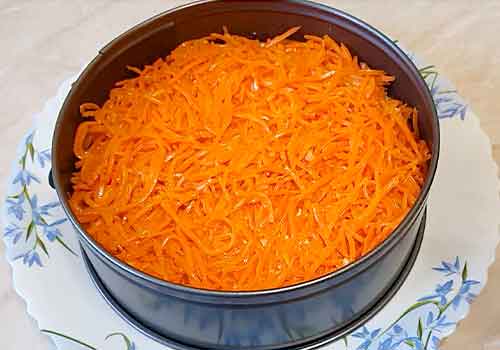 слой из морковки 