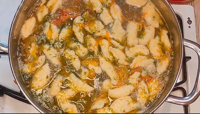 Суп с куриными клецками - Обед Рецепты