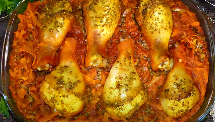 Куриные голени с гречкой в мультиварке – пошаговый рецепт приготовления с фото