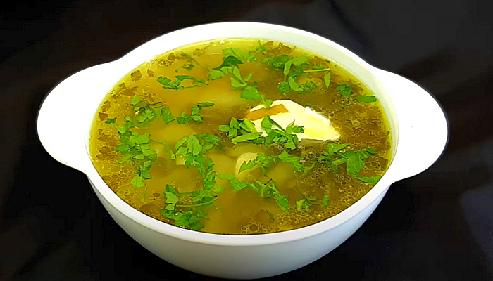 Щавелевый суп с рисом