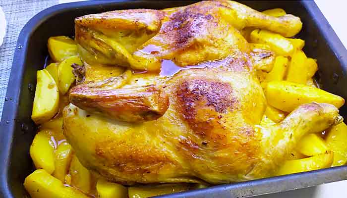Курица в духовке с хрустящей корочкой рецепт